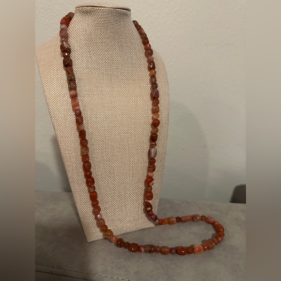 Hessonite Garnet Bead Necklace by Jay King - Picture 5 of 11